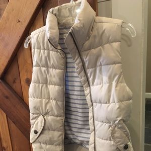 H&M cream puffer vest